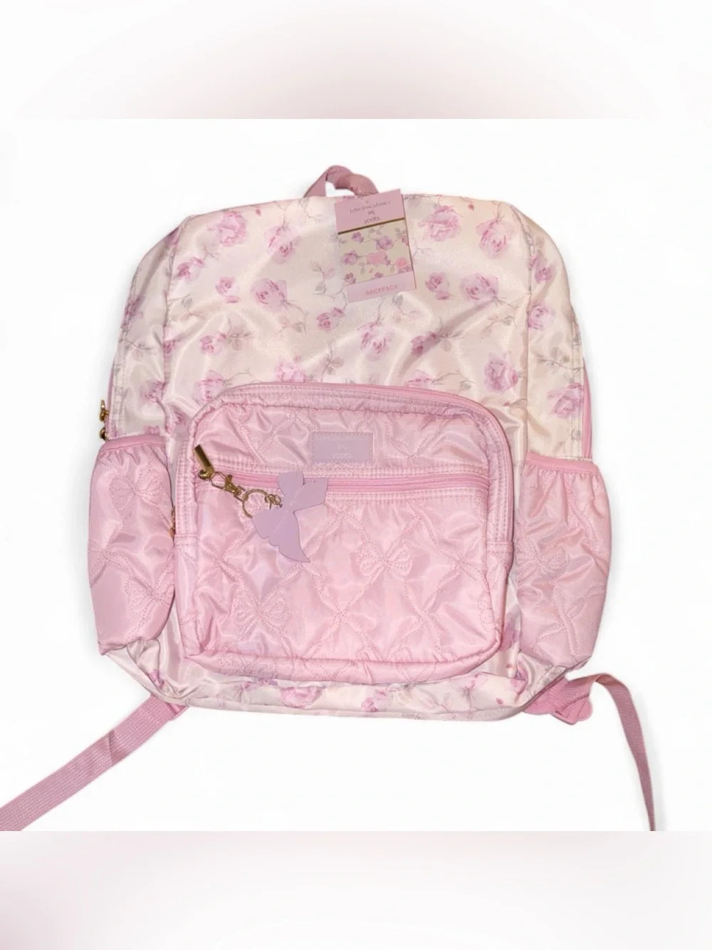LoveShackFancy x Target - Yoobi Ribbon Rosa Backpack Sterling Dusk
